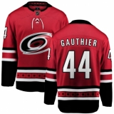 Men's Carolina Hurricanes #44 Julien Gauthier Fanatics Branded Red Home Breakaway NHL Jersey