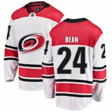Youth Carolina Hurricanes #24 Jake Bean Fanatics Branded White Away Breakaway NHL Jersey