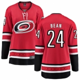 Women's Carolina Hurricanes #24 Jake Bean Fanatics Branded Red Home Breakaway NHL Jersey