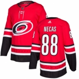 Men's Adidas Carolina Hurricanes #88 Martin Necas Authentic Red Home NHL Jersey