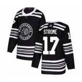 Men's Chicago Blackhawks #17 Dylan Strome Authentic Black Alternate Hockey Jersey