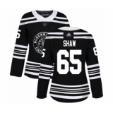 Women's Chicago Blackhawks #65 Andrew Shaw Authentic Black Alternate Hockey Jersey