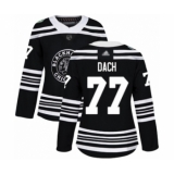 Women's Chicago Blackhawks #77 Kirby Dach Authentic Black 2019 Winter Classic Hockey Jersey