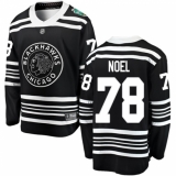 Men's Chicago Blackhawks #78 Nathan Noel Black 2019 Winter Classic Fanatics Branded Breakaway NHL Jersey