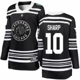Women's Chicago Blackhawks #10 Patrick Sharp Black 2019 Winter Classic Fanatics Branded Breakaway NHL Jersey