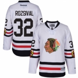 Youth Reebok Chicago Blackhawks #32 Michal Rozsival Premier White 2017 Winter Classic NHL Jersey