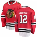 Men's Chicago Blackhawks #12 Alex DeBrincat Fanatics Branded Red Home Breakaway NHL Jersey