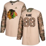 Men's Adidas Chicago Blackhawks #88 Patrick Kane Authentic Camo Veterans Day Practice NHL Jersey