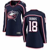 Women's Columbus Blue Jackets #18 Pierre-Luc Dubois Fanatics Branded Navy Blue Home Breakaway NHL Jersey