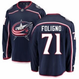Youth Columbus Blue Jackets #71 Nick Foligno Fanatics Branded Navy Blue Home Breakaway NHL Jersey