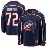 Youth Columbus Blue Jackets #72 Sergei Bobrovsky Fanatics Branded Navy Blue Home Breakaway NHL Jersey