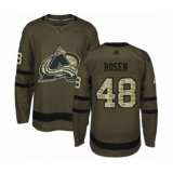 Men's Colorado Avalanche #48 Calle Rosen Authentic Green Salute to Service Hockey Jersey