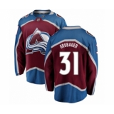 Men's Colorado Avalanche #31 Philipp Grubauer Authentic Maroon Home Fanatics Branded Breakaway NHL Jersey