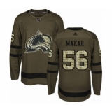 Youth Adidas Colorado Avalanche #56 Cale Makar Premier Green Salute to Service NHL Jersey