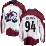 Men's Colorado Avalanche #94 Andrei Mironov Fanatics Branded White Away Breakaway NHL Jersey