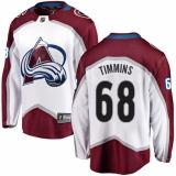 Youth Colorado Avalanche #68 Conor Timmins Fanatics Branded White Away Breakaway NHL Jersey
