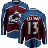 Men's Colorado Avalanche #13 Alexander Kerfoot Fanatics Branded Maroon Home Breakaway NHL Jersey