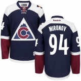 Women's Reebok Colorado Avalanche #94 Andrei Mironov Premier Blue Third NHL Jersey