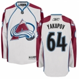 Men's Reebok Colorado Avalanche #64 Nail Yakupov Authentic White Away NHL Jersey