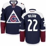 Youth Reebok Colorado Avalanche #22 Colin Wilson Authentic Blue Third NHL Jersey