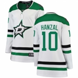 Women's Dallas Stars #10 Martin Hanzal Authentic White Away Fanatics Branded Breakaway NHL Jersey