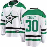 Youth Dallas Stars #30 Jon Casey Fanatics Branded White Away Breakaway NHL Jersey