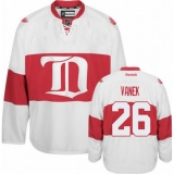 Women's Reebok Detroit Red Wings #26 Thomas Vanek Authentic White Third NHL Jersey