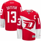 Youth Reebok Detroit Red Wings #13 Pavel Datsyuk Authentic Red 2016 Stadium Series NHL Jersey