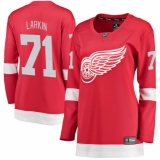 Women's Detroit Red Wings #71 Dylan Larkin Fanatics Branded Red Home Breakaway NHL Jersey