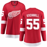 Women's Detroit Red Wings #55 Niklas Kronwall Fanatics Branded Red Home Breakaway NHL Jersey