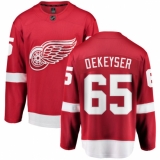 Men's Detroit Red Wings #65 Danny DeKeyser Fanatics Branded Red Home Breakaway NHL Jersey