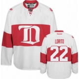 Men's Reebok Detroit Red Wings #22 Matthew Lorito Authentic White Third NHL Jersey