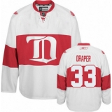 Youth Reebok Detroit Red Wings #33 Kris Draper Authentic White Third NHL Jersey