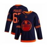 Youth Edmonton Oilers #67 Benoit Pouliot Authentic Navy Blue Alternate Hockey Jersey