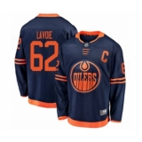 Youth Edmonton Oilers #62 Raphael Lavoie Authentic Navy Blue Alternate Fanatics Branded Breakaway Hockey Jersey