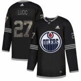 Men's Adidas Edmonton Oilers #27 Milan Lucic Black Authentic Classic Stitched NHL Jersey