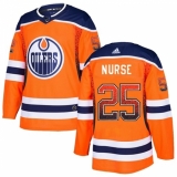 Men's Adidas Edmonton Oilers #25 Darnell Nurse Authentic Orange Drift Fashion NHL Jersey