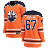 Women's Edmonton Oilers #67 Benoit Pouliot Fanatics Branded Orange Home Breakaway NHL Jersey