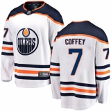 Men's Edmonton Oilers #7 Paul Coffey Fanatics Branded White Away Breakaway NHL Jersey