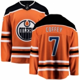 Youth Edmonton Oilers #7 Paul Coffey Fanatics Branded Orange Home Breakaway NHL Jersey