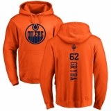 NHL Adidas Edmonton Oilers #62 Eric Gryba Orange One Color Backer Pullover Hoodie