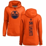 NHL Women's Adidas Edmonton Oilers #56 Kailer Yamamoto Orange One Color Backer Pullover Hoodie