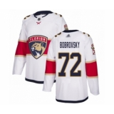 Men's Florida Panthers #72 Sergei Bobrovsky Authentic White Away Hockey Jersey
