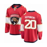 Men's Florida Panthers #20 Aleksi Heponiemi Authentic Red Home Fanatics Branded Breakaway Hockey Jersey