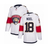 Men's Florida Panthers #18 Serron Noel Authentic White Away Hockey Jersey