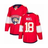 Men's Florida Panthers #18 Serron Noel Authentic Red Home Hockey Jersey