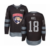 Men's Florida Panthers #18 Serron Noel Authentic Black 1917-2017 100th Anniversary Hockey Jersey