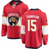 Youth Florida Panthers #15 Paul Thompson Authentic Red Home Fanatics Branded Breakaway NHL Jersey