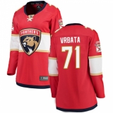 Women's Florida Panthers #71 Radim Vrbata Fanatics Branded Red Home Breakaway NHL Jersey
