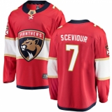 Men's Florida Panthers #7 Colton Sceviour Fanatics Branded Red Home Breakaway NHL Jersey